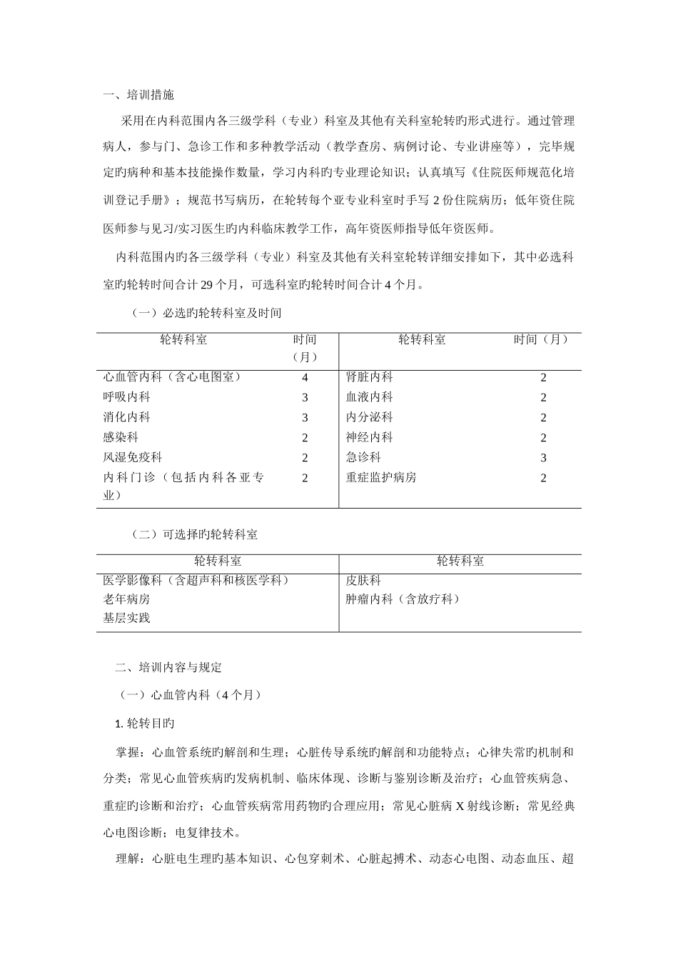 2025年住院医师规范化培训内容与标准内科_第1页