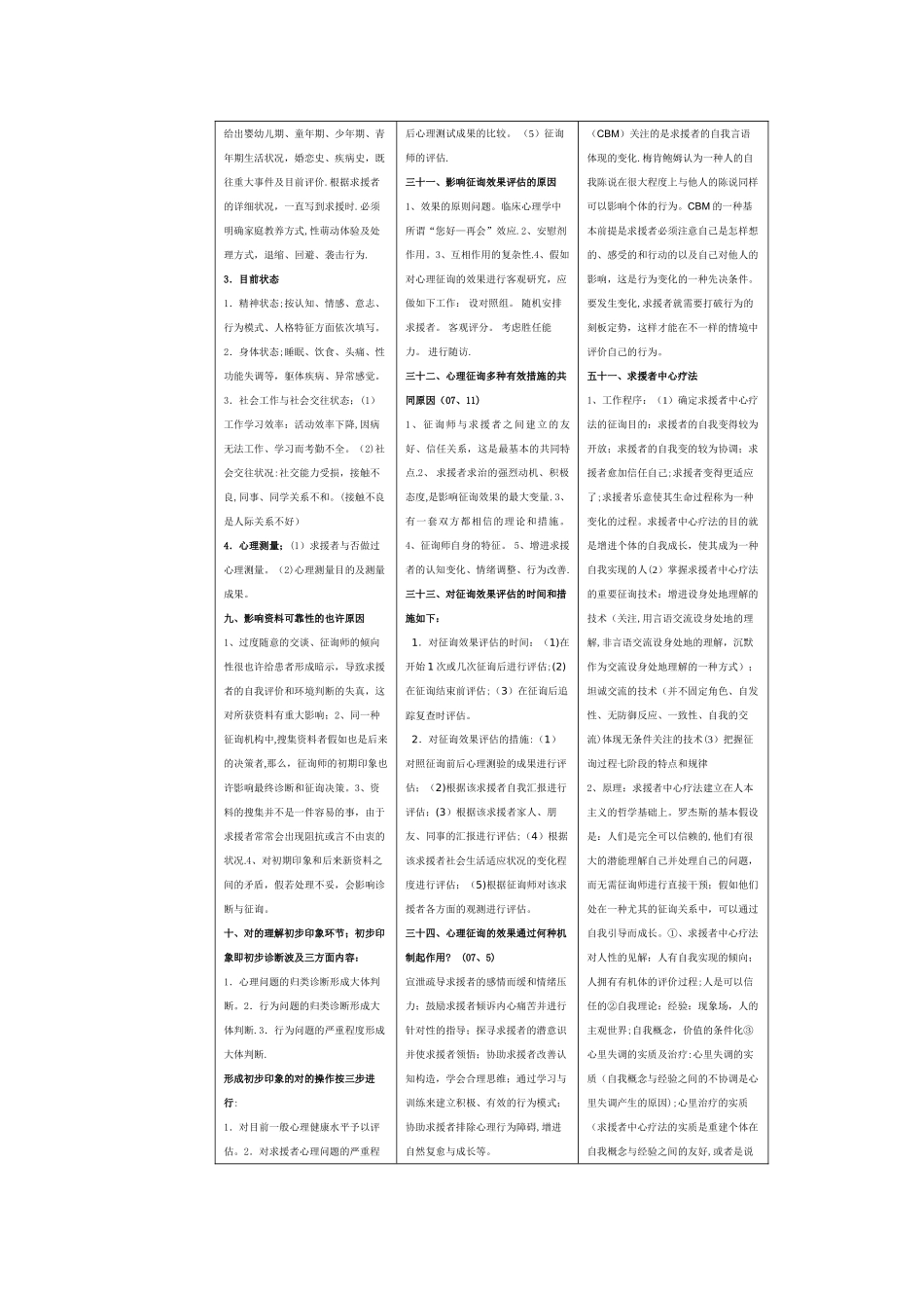 2025年二级三级心理咨询师题库大全_第3页