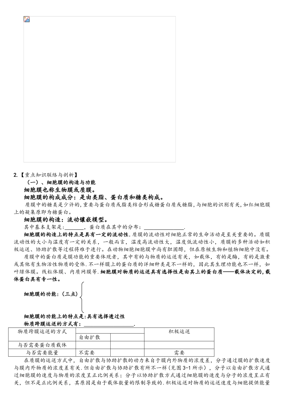 2025年学业水平生物必修一知识框架_第3页
