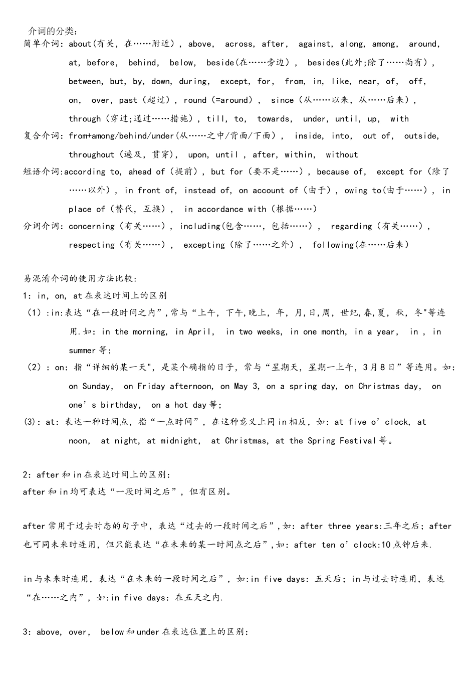 2025年四六级常考介词及其重要介词辨析_第1页