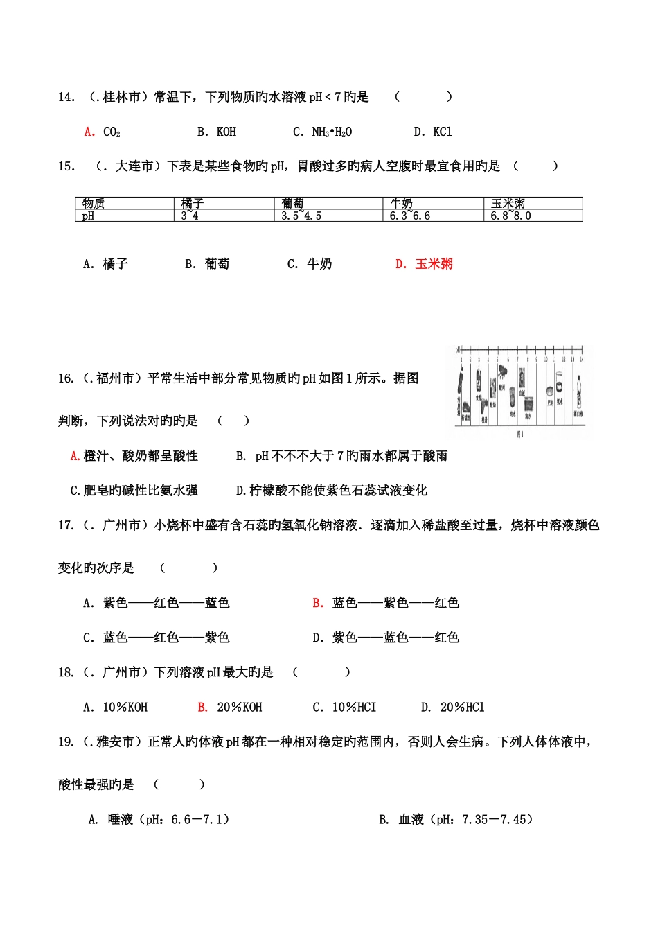 2025年中考真题酸碱盐百题专辑大智学校山东最大的小班一对一辅导机构大智学校资料有济南临沂青岛分校_第3页