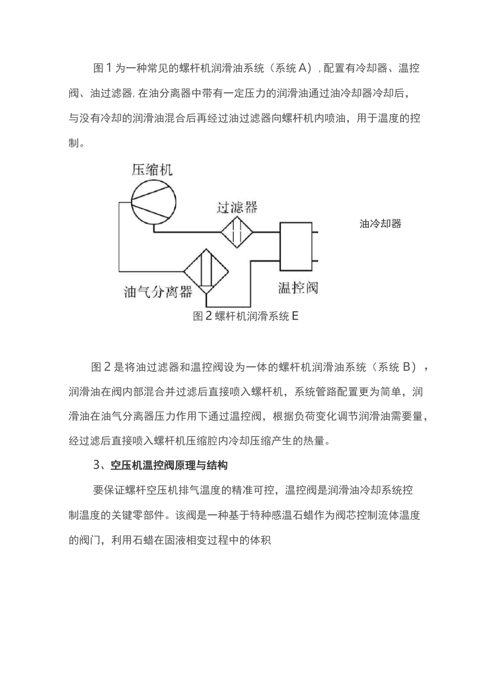 螺杆式空气压缩机温度控制—温控阀及“分流”与“混流_第3页