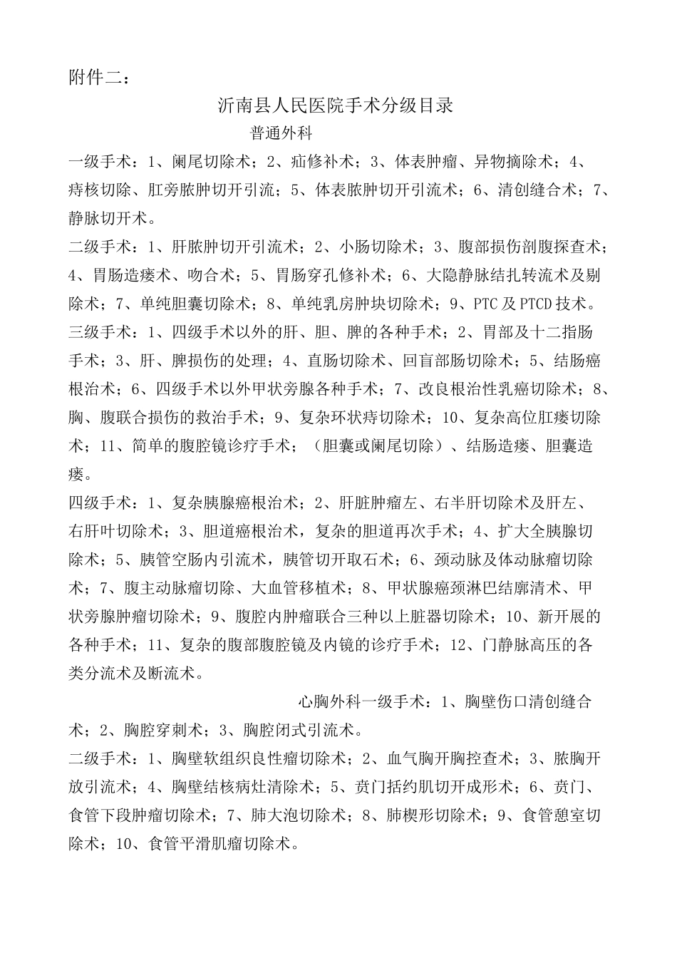 手术分级管理制度及目录_第3页
