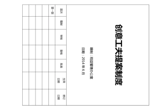 创意工夫提案制度