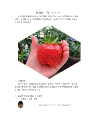 课程故事 草莓
