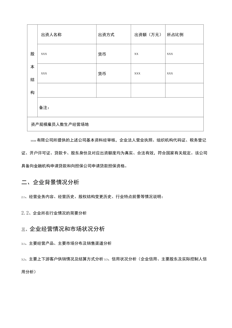 企业贷款担保风险评估报告样本_第2页