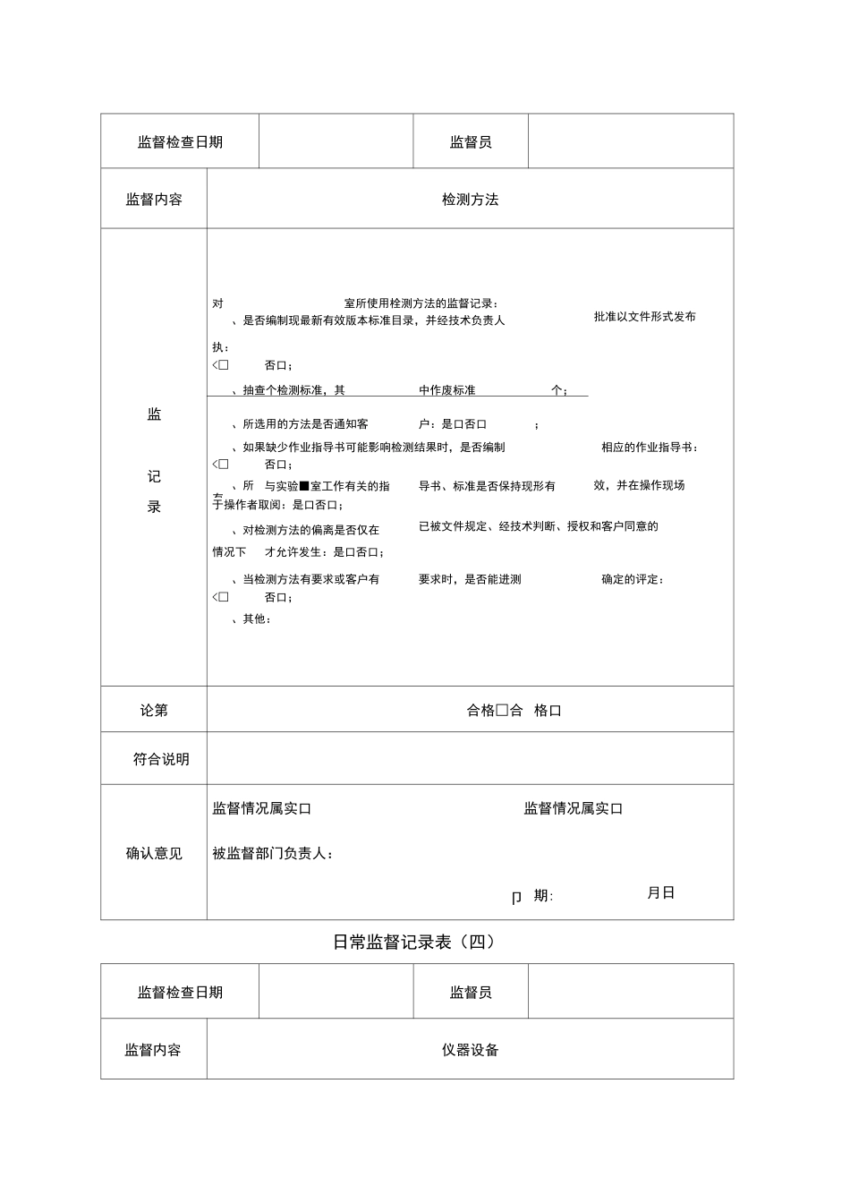 实验室质量监督记录填写模板_第3页