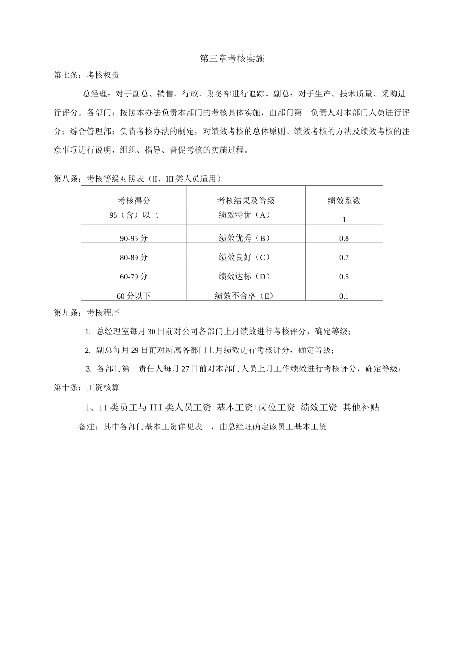 生产企业KPI绩效考核和各岗位考核指标_第2页