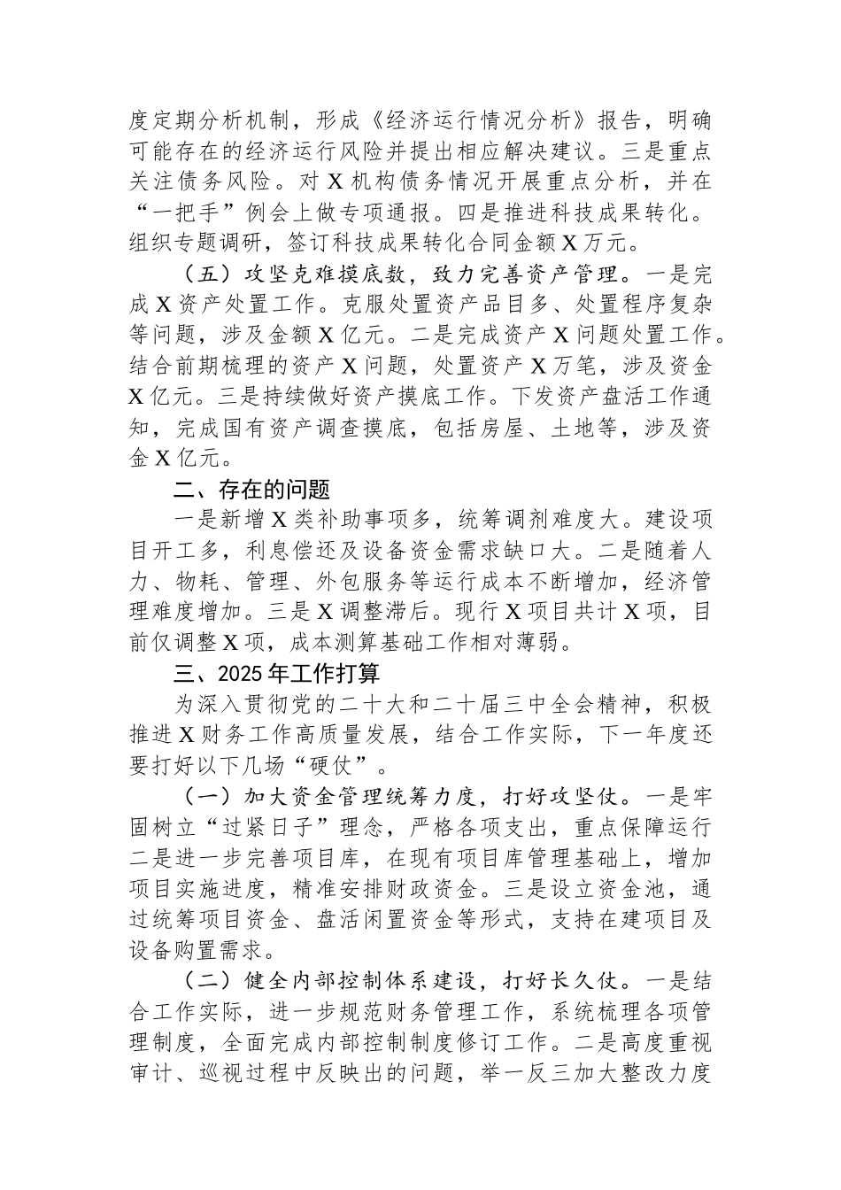 2024年财务工作总结暨2025年工作计划 【资深秘书】_第2页