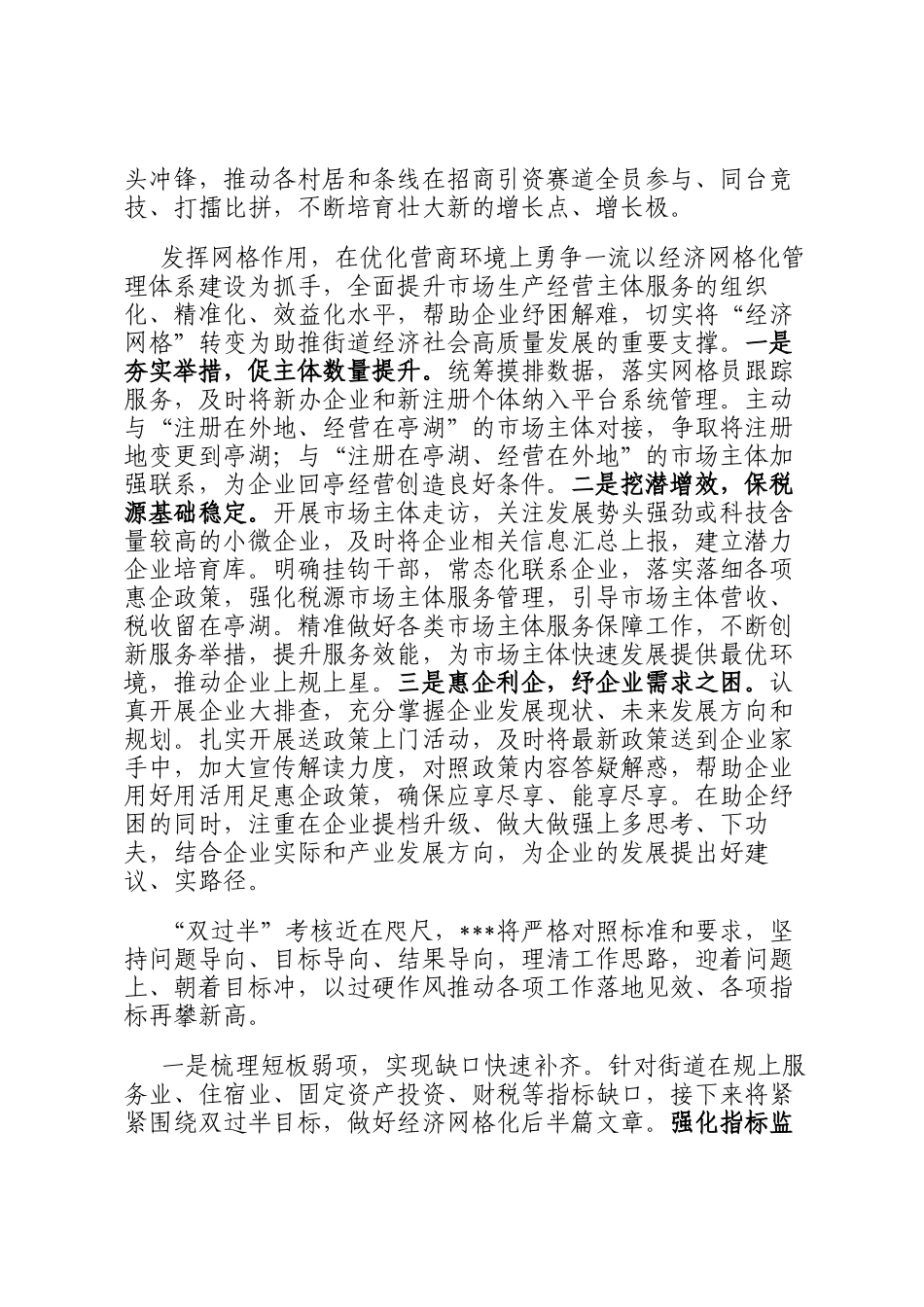 2024年度街道经济项目总结_第2页