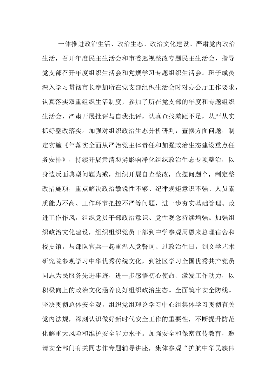 2024市长全面从严治党责任报告【资深秘书】_第3页