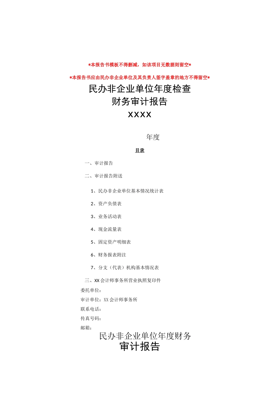 民办非企业单位审计报告_第1页