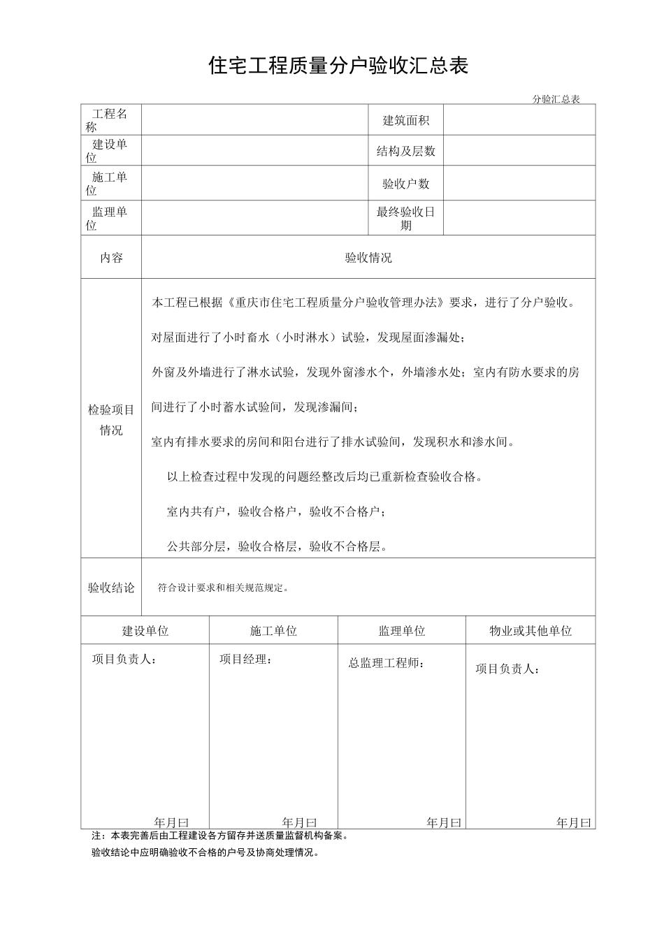 分户验收资料范本_第2页