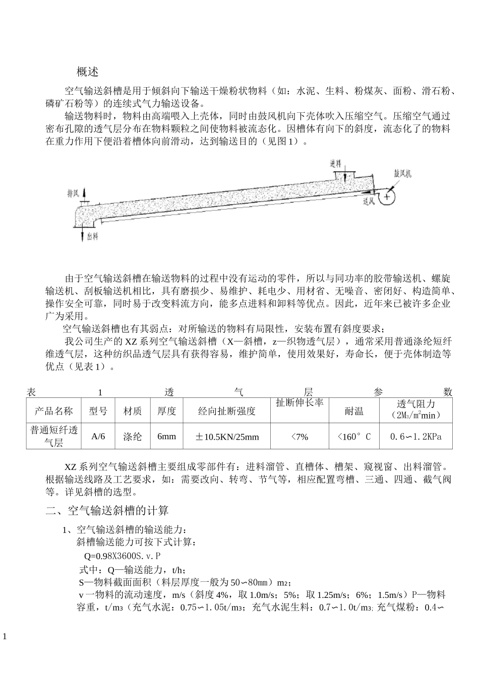 空气输送斜槽使用手册_第1页