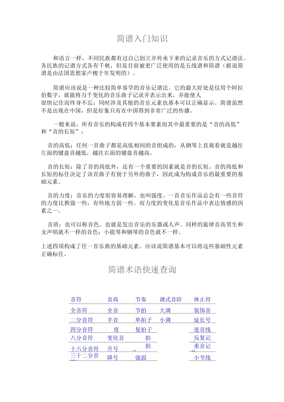 曲谱简谱入门_第1页