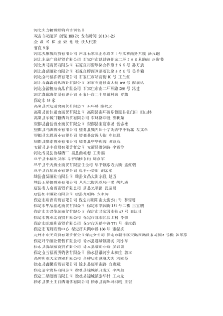 河北酒水商资料