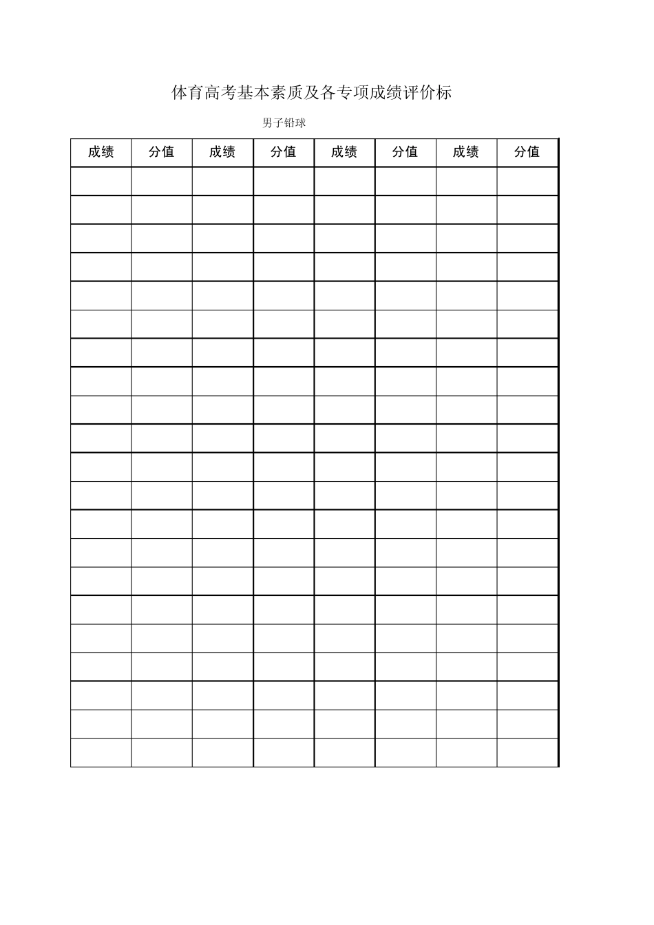 河南体育高考评分标准_第1页