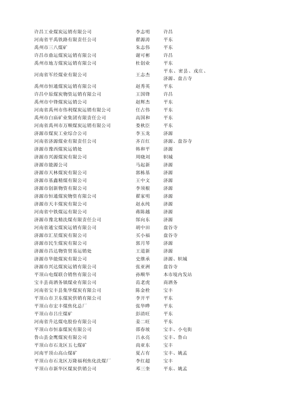 河南煤业公司一览_第3页