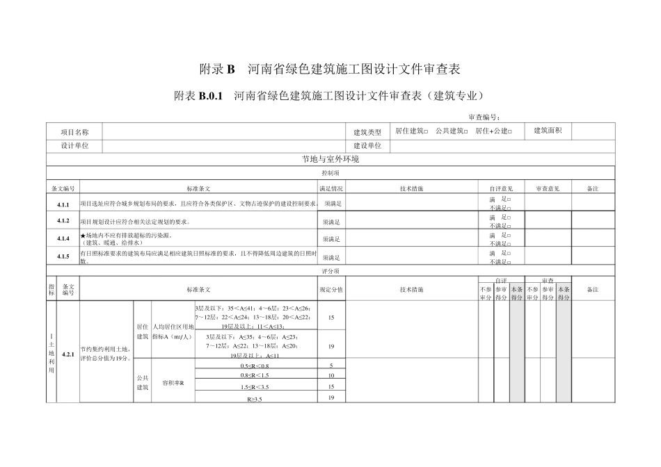 河南省绿色建筑施工图设计文件审查技术要点_第2页