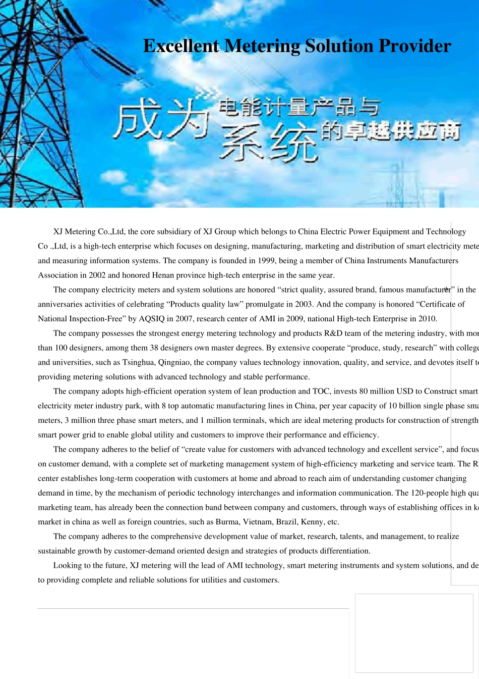 河南许继仪表出口电表样本_第2页