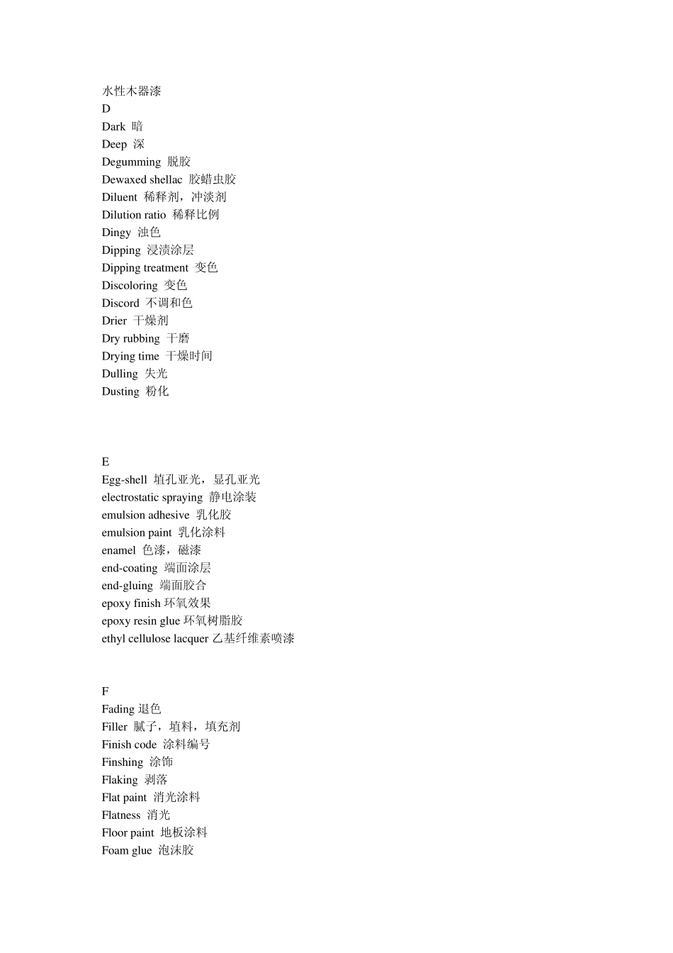 油漆涂料常用英语_第3页