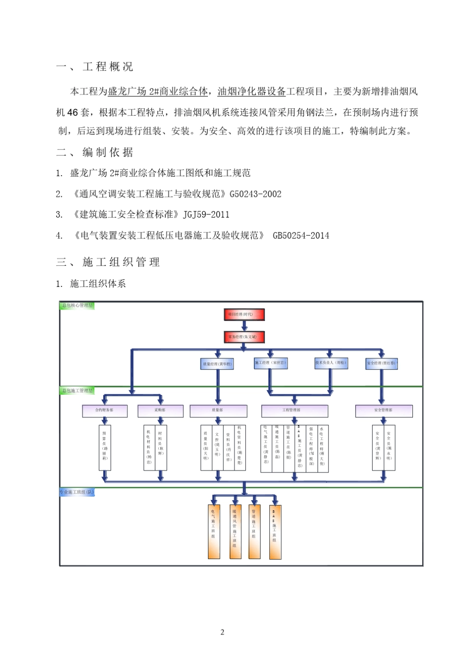 油烟净化器施工方案_第2页