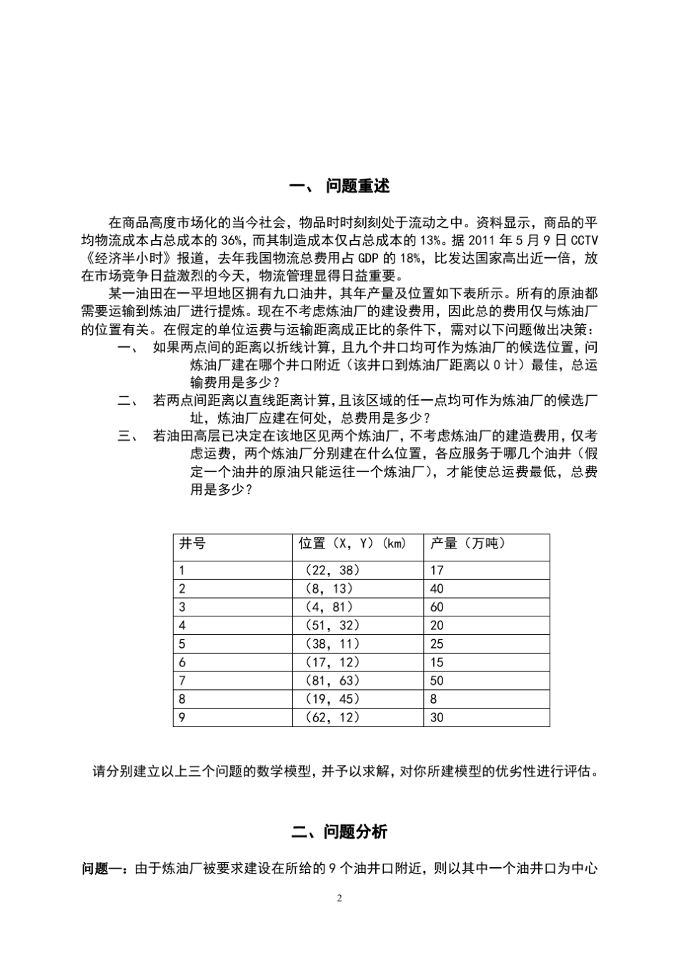 油田选址数学建模_第3页