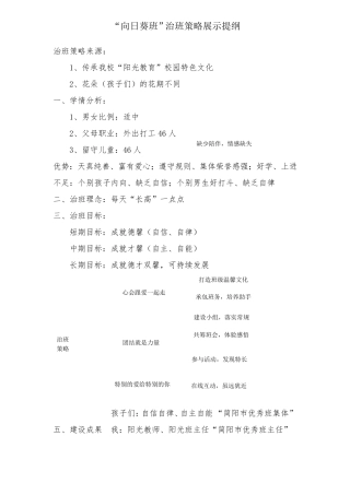 治班策略演讲稿成都市班主任技能大赛一等奖