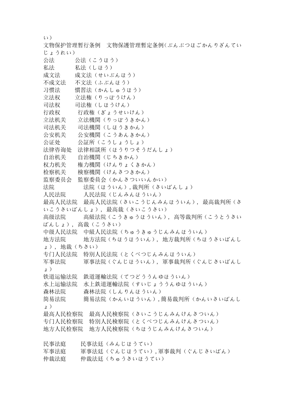 法律日语必要词汇_第3页