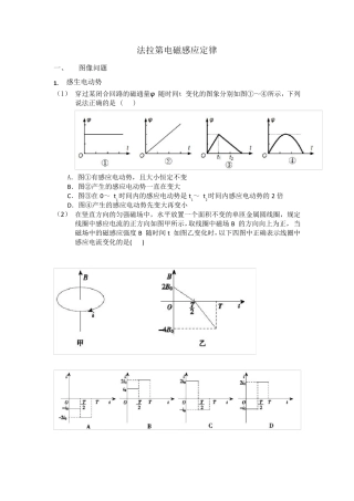 法拉第电磁感应定律题型分类讲解