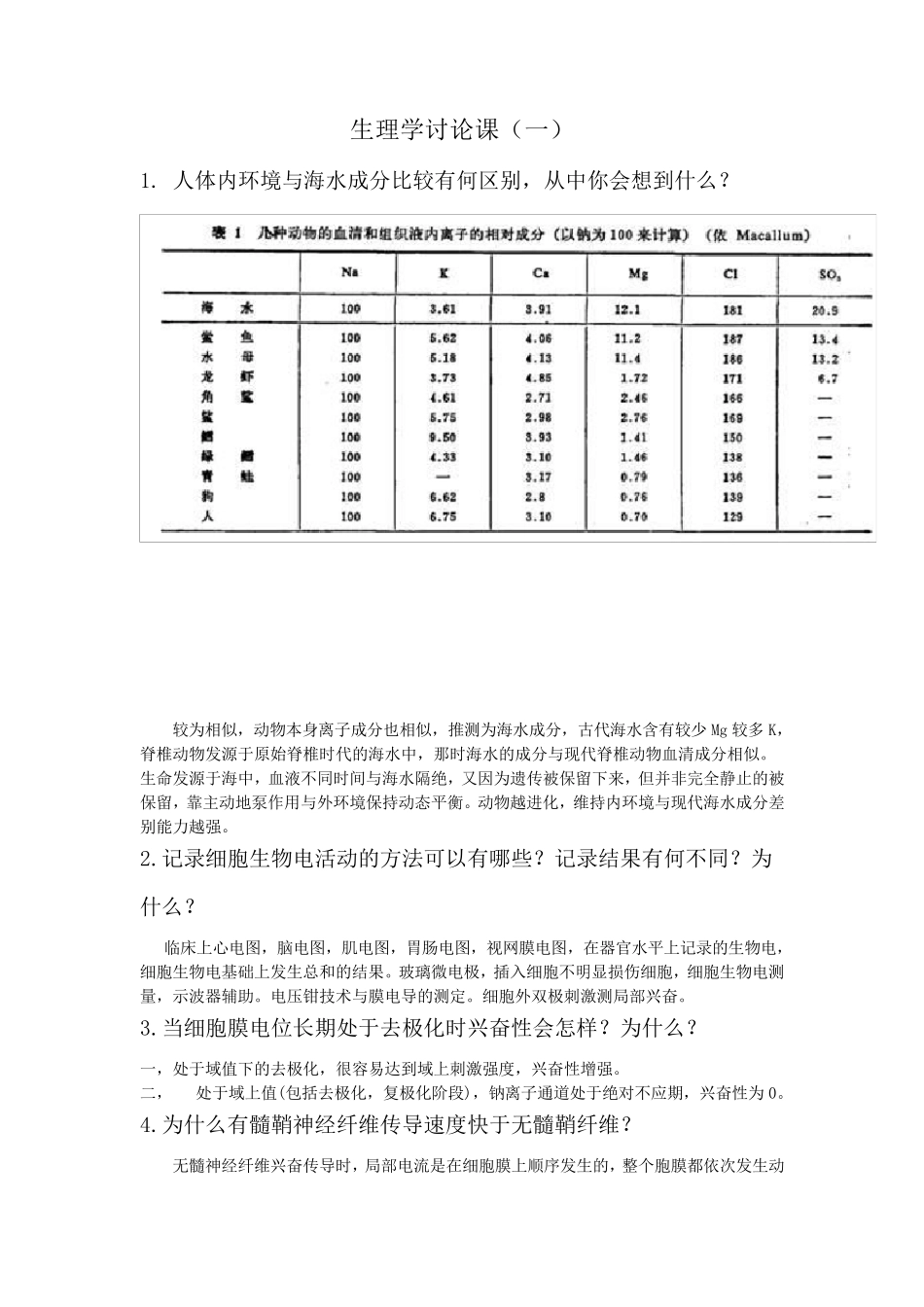 生理学讨论课1最终版_第1页