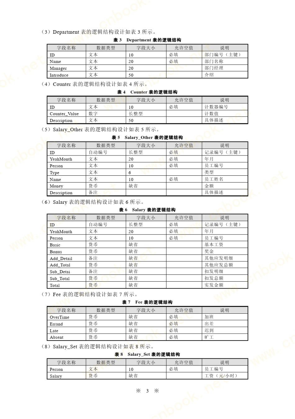 用Access2003开发工资管理系统_第3页