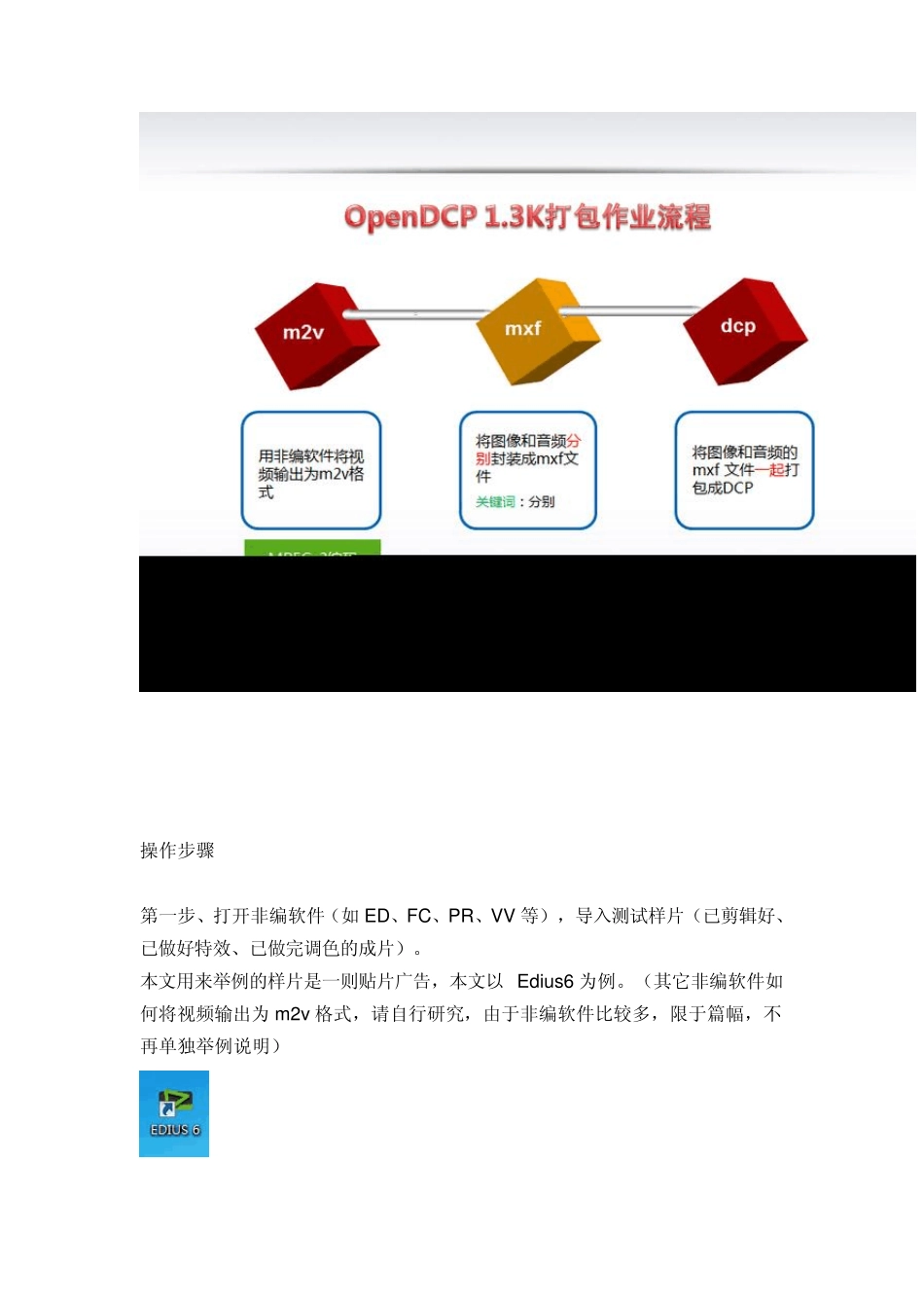 用Edius6,OpenDCP制作DCP全攻略_第3页