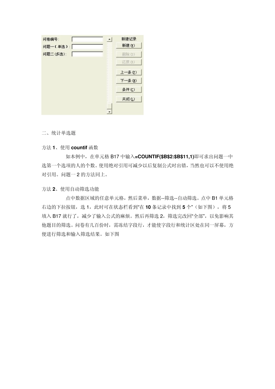 用excel统计调查问卷_第3页