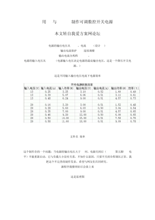 用M8与LM2576制作可调数控开关电源