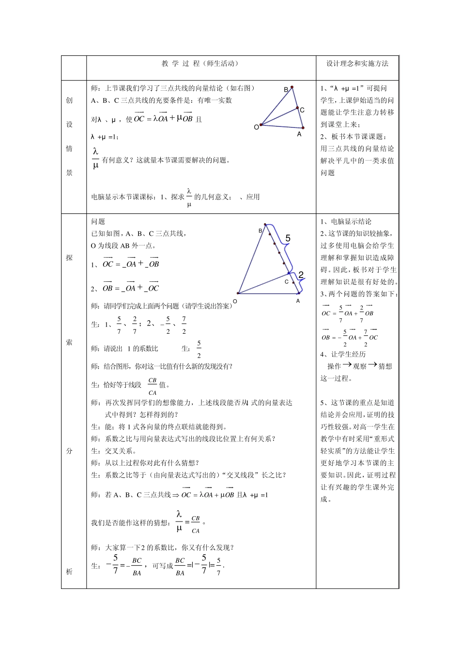 用三点共线的向量结论解决平几中的一类求值问题1_第2页