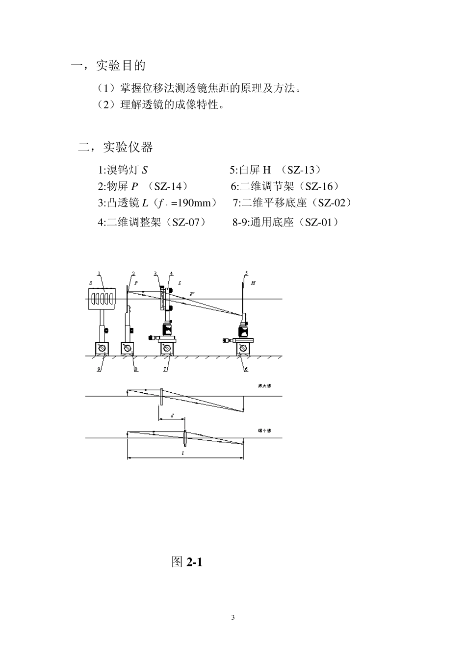用两次成像法测凸透镜焦距_第3页