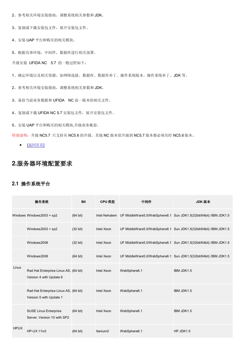 用友NC5.7安装指南_第2页