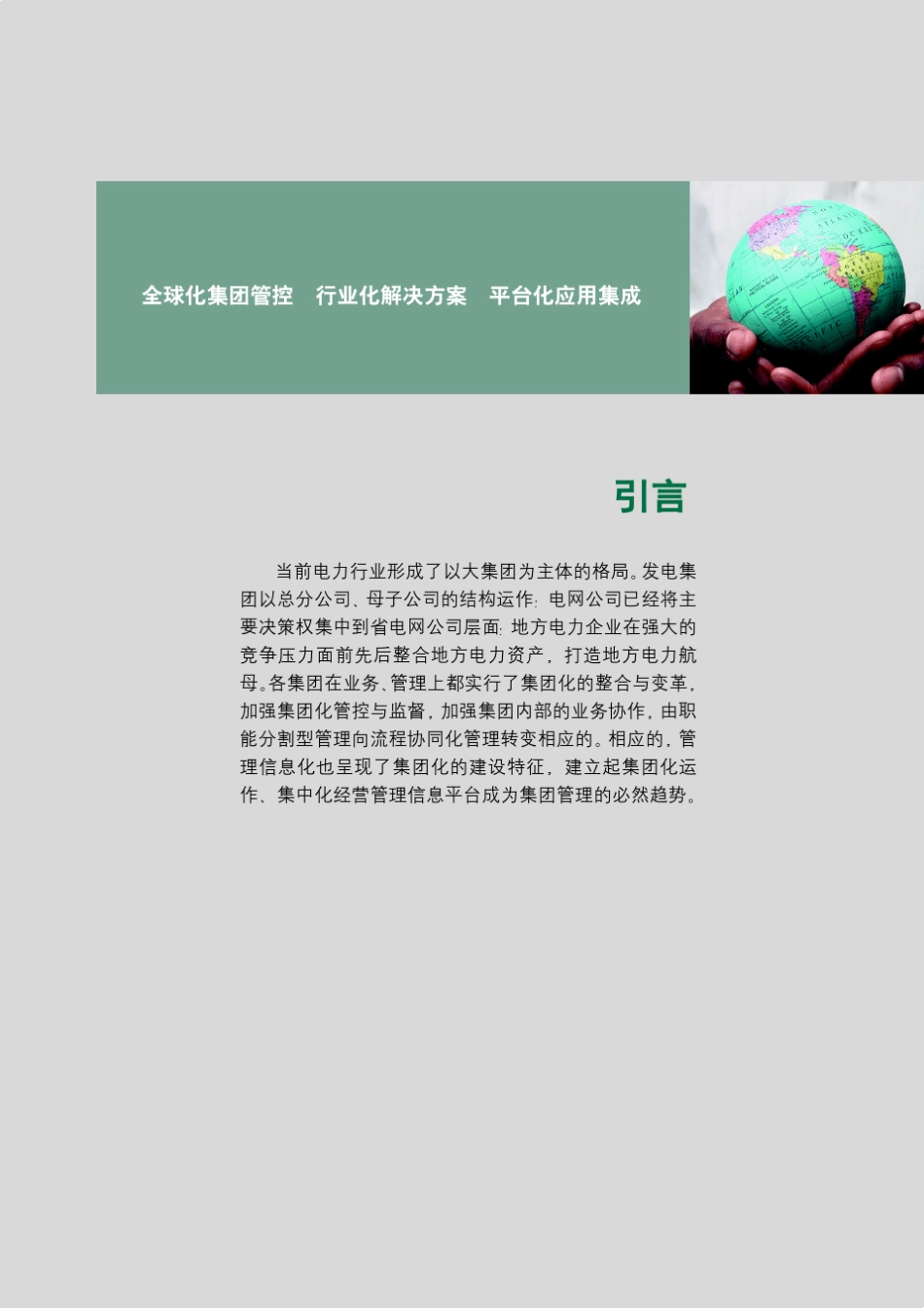 用友NC电力行业集团管控解决方案_第2页