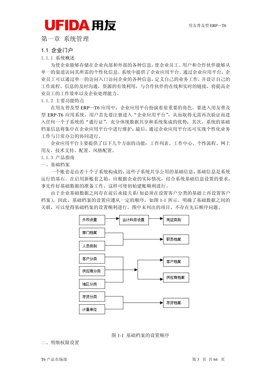 用友T6ERP全模块功能操作说明书_第3页