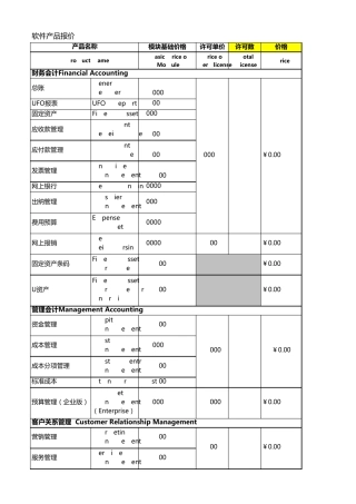 用友U8V12.5报价