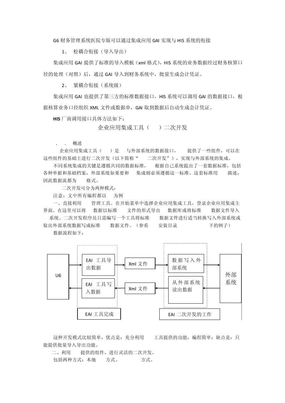用友财务与HIS接口方案_第1页