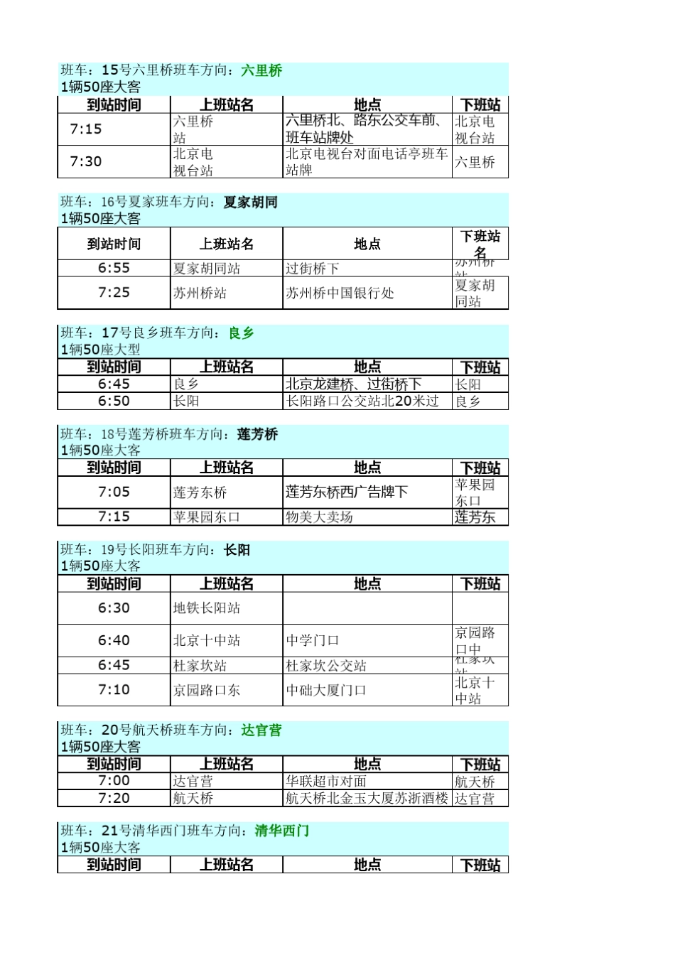 用友软件园班车表_第3页