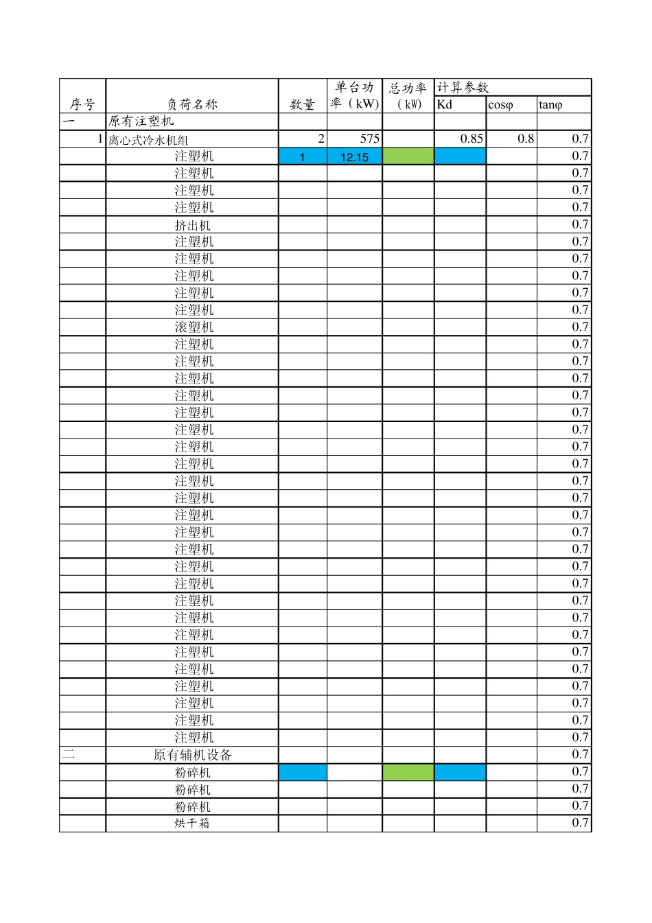 用电、热负荷、变压器计算12.28_第1页