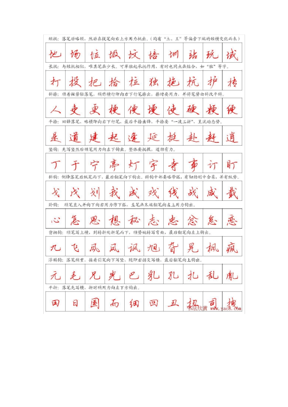 田英章硬笔行书字帖(可直接打印)_第2页