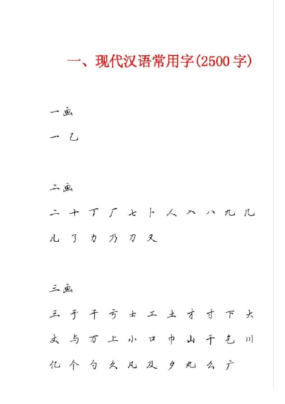 田英章硬笔行书现代汉语3500常用字字帖钢笔毛笔字贴模板欣赏_第1页