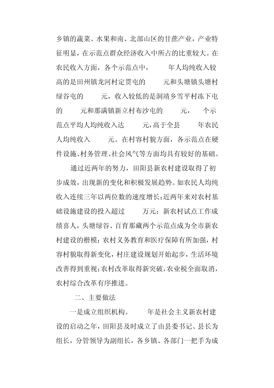 田阳县新农村建设调研报告_第2页