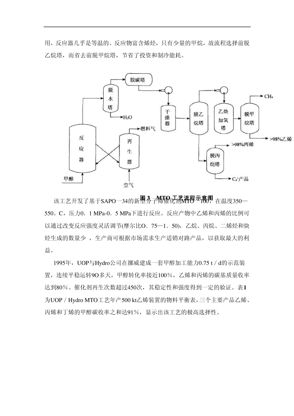 甲醇制烯烃的相关工艺_第2页