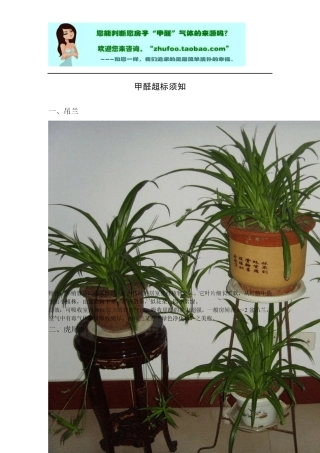 甲醛超标须知