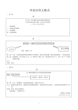 申论应用文格式大全